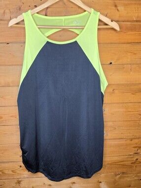 ❤️ City Streets Women's Lime and Black Sport Tank Size XL